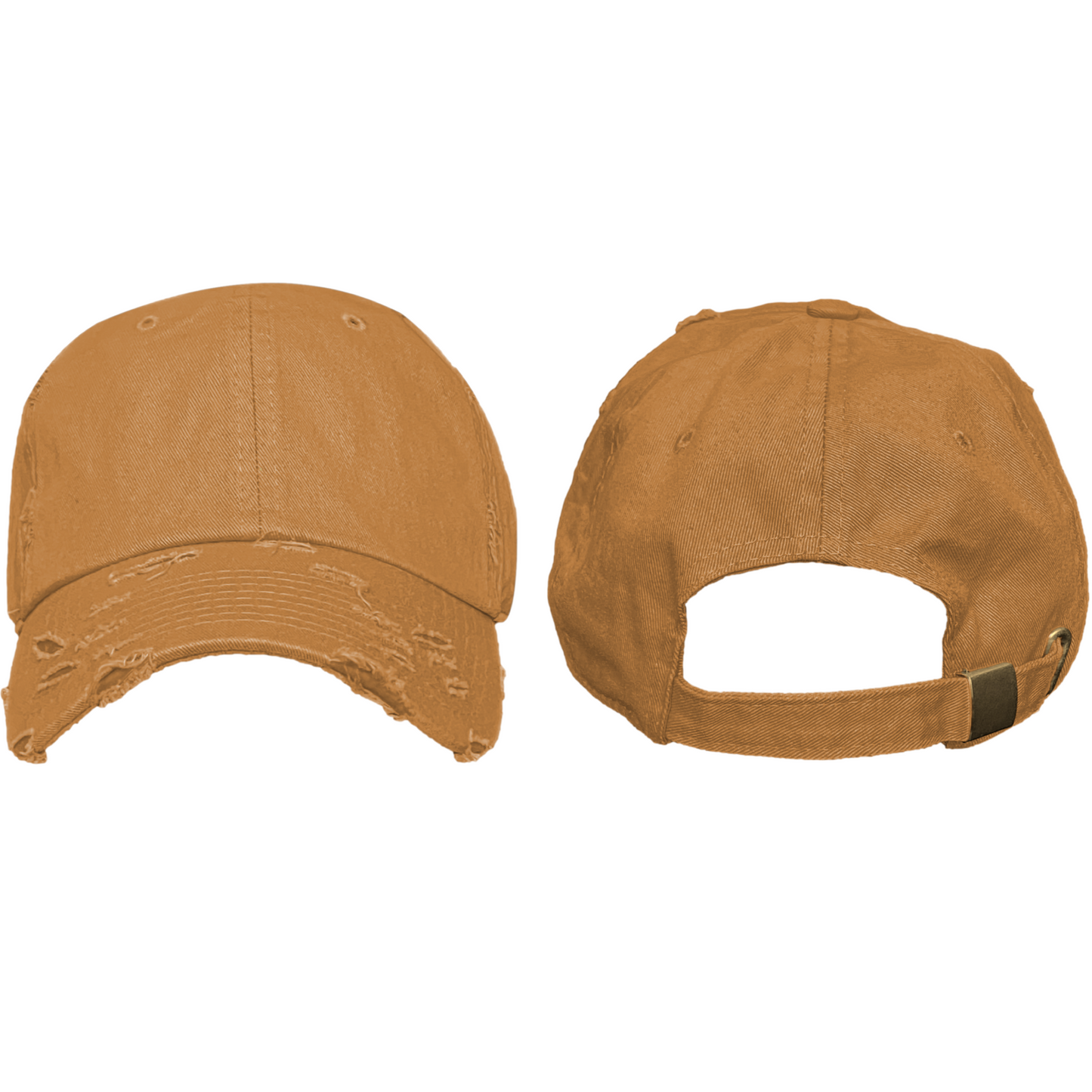 Wheat - Blank Distressed Dad Hat (Baseball Cap)